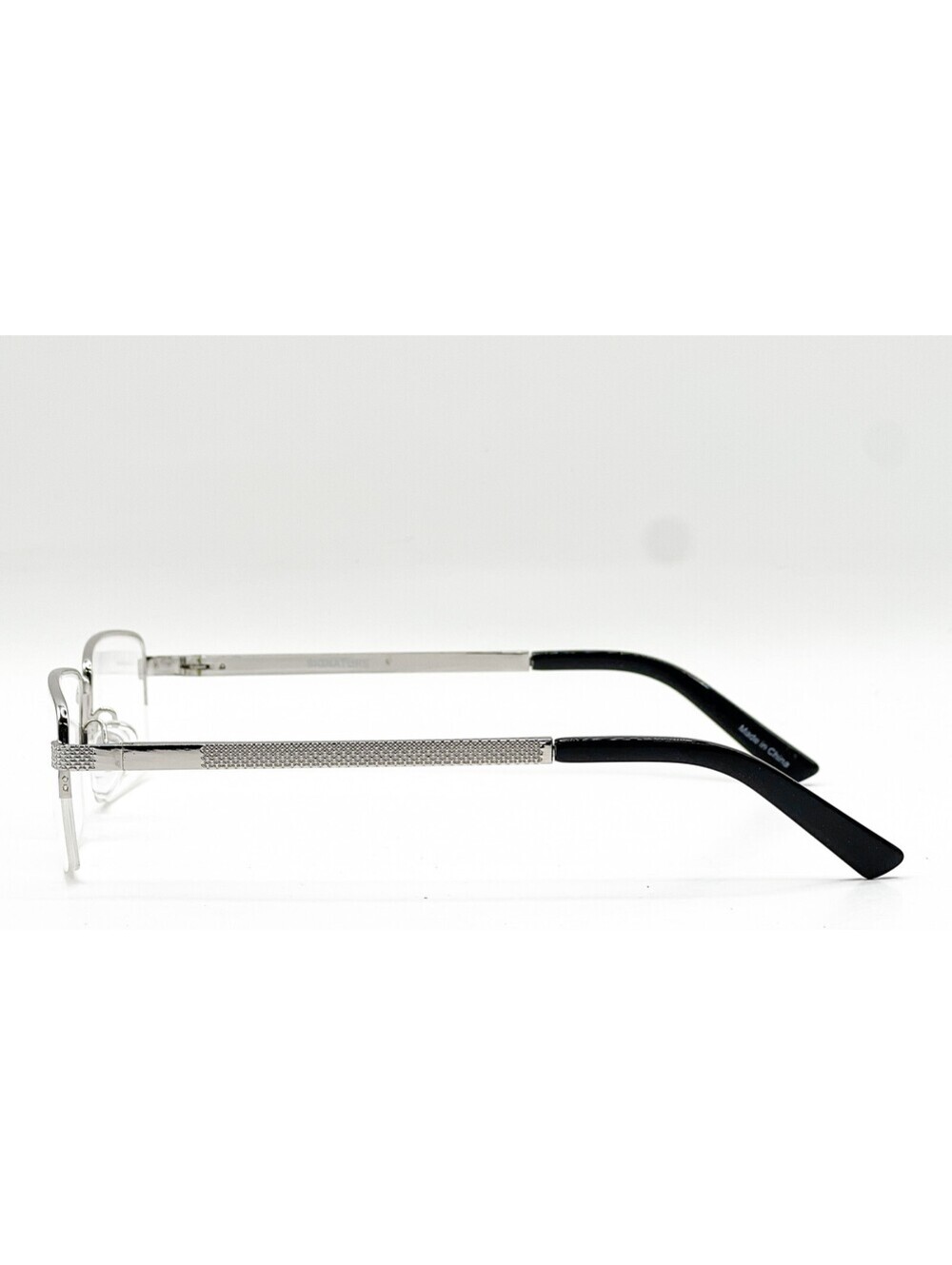 Signature Collection 1132 Silver Authentic Eyeglasses 55-19-140 - Picture 2 of 5